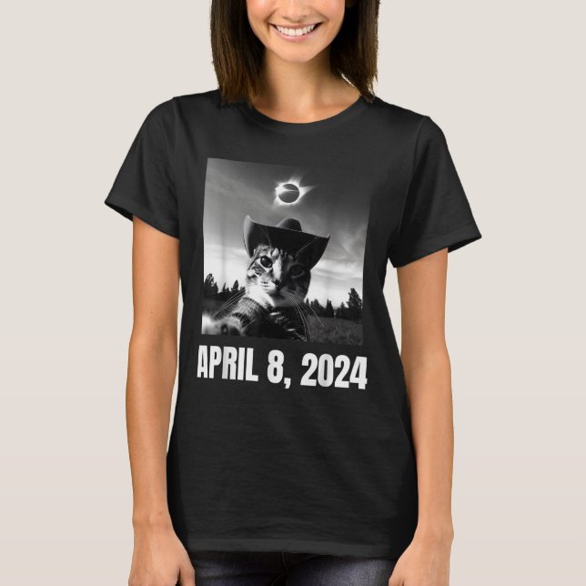 Meme Cat Selfie Total Solar T-Shirt (Front)