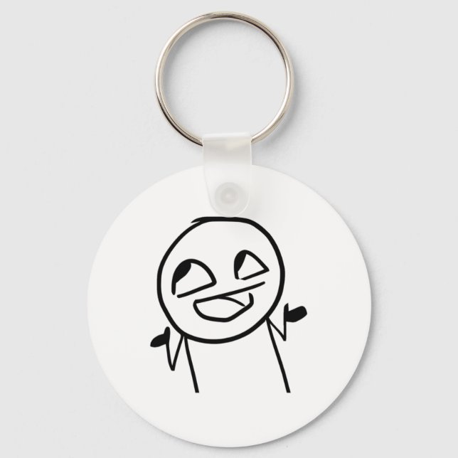Meme - Ehm Ops Sticker  Key Ring (Front)