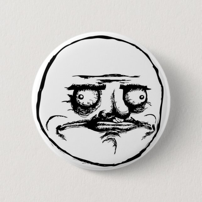 Meme Face 6 Cm Round Badge (Front)