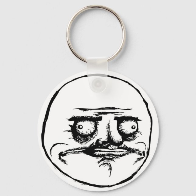 Meme Face Key Ring (Front)