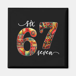 Meme Funny 6 7 Six Seven Black History Month Men W Magnet