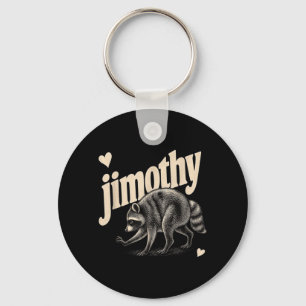 Meme Jimothy Racoon Key Ring