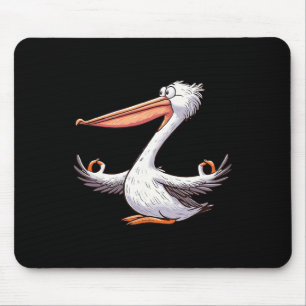Meme Meditation Pelican Yoga Funny Pose Relaxing A Mouse Pad