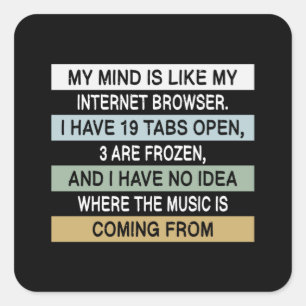 Meme Memes Humour Work Joke Cool Funny Gift Idea Square Sticker