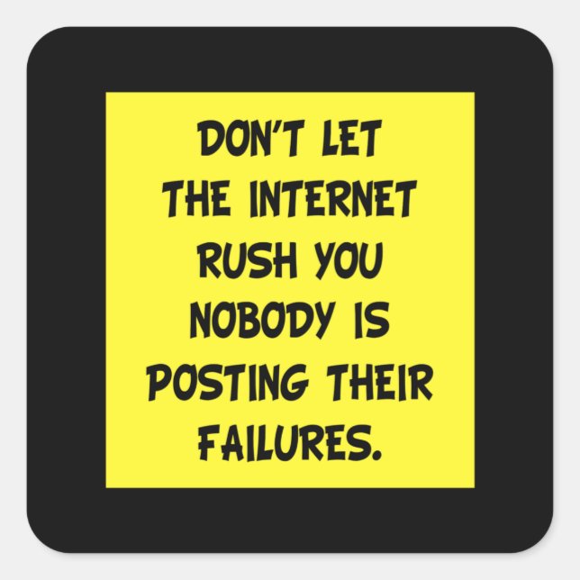 Meme Memes Work Humour Joke Cool Funny Gift Idea Square Sticker (Front)