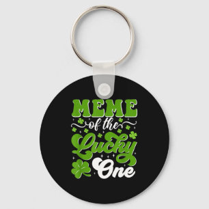 Meme of the lucky one first birthday st patrick's key ring