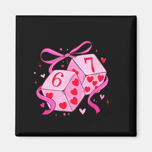 Meme Playing Cards Valentine,preppy Funny Coquette Magnet (Front)