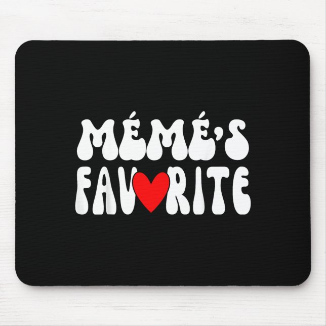 MÉmÉ’s Favorite Funny Grandparent Granhild Humor  Mouse Pad (Front)