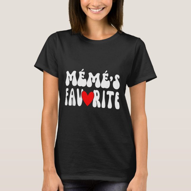 MÉmÉ’s Favorite Funny Grandparent Granhild Humor  T-Shirt (Front)