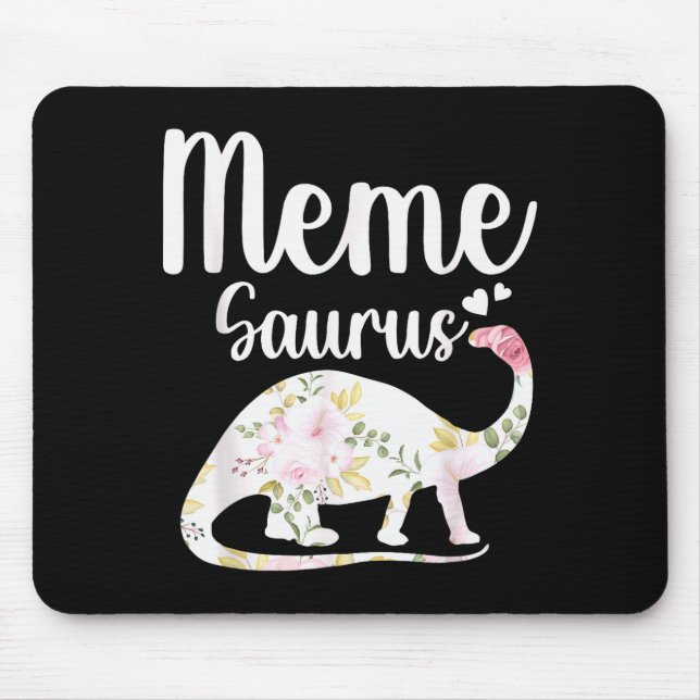 Meme Saurus Grandma Mother's Day Thanksgiving Chri Mouse Pad (Front)
