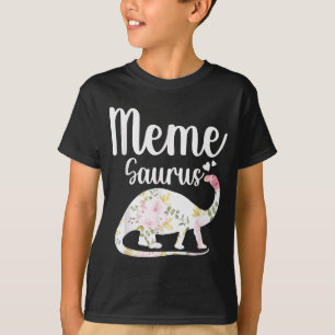 Meme Saurus Grandma Mother's Day Thanksgiving Chri T-Shirt