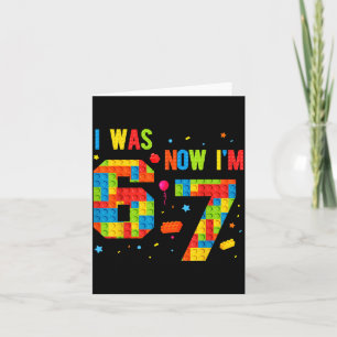 Meme Six Seven Boys Building Birthday I Was 6 Now  Card