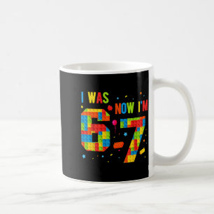 Meme Six Seven Boys Building Birthday I Was 6 Now  Coffee Mug