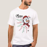 Meme Snowman Candy Cane Christmas Xmas Funny T-Shirt<br><div class="desc">Christmas Snowman Xmas features with Red Plaid Snowman and Candy Cane featuring grandkids. Cute present for your Grandma,  Nana,  Gigi on Christmas Party,  Family Gathering,  Xmas day</div>