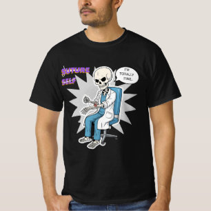 Meme Suture Self-Funny Med Humour Skeleton Dr.  T-Shirt
