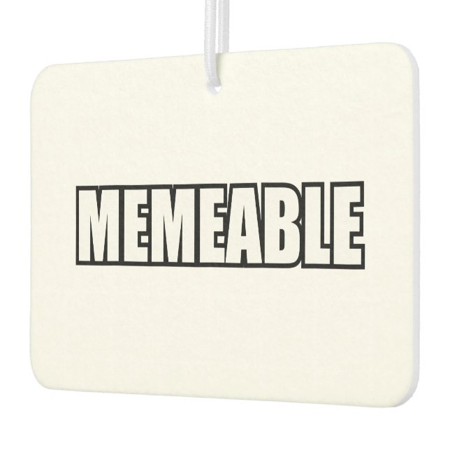 MEMEABLE CAR AIR FRESHENER (Left)