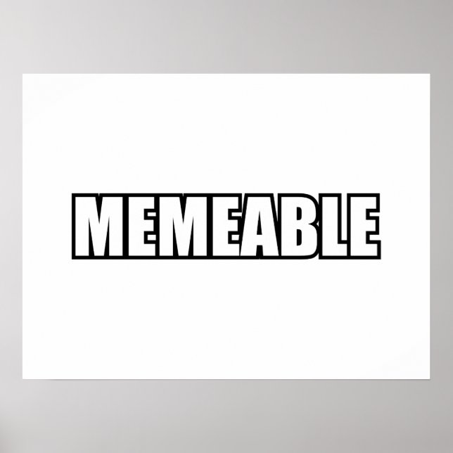 MEMEABLE POSTER (Front)