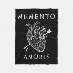 Memento Amoris. Bleeding Heart & Arrow Gothic Fleece Blanket