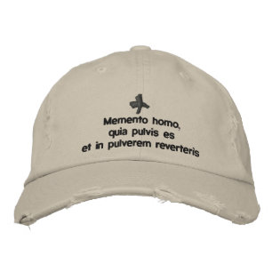 Memento Homo, lent cap - cappello quaresimale