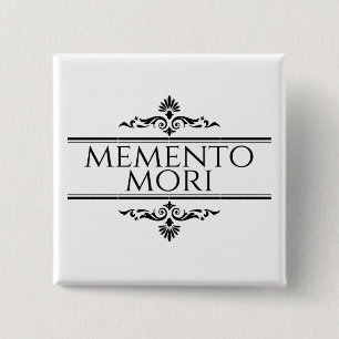 Memento Mori 15 Cm Square Badge