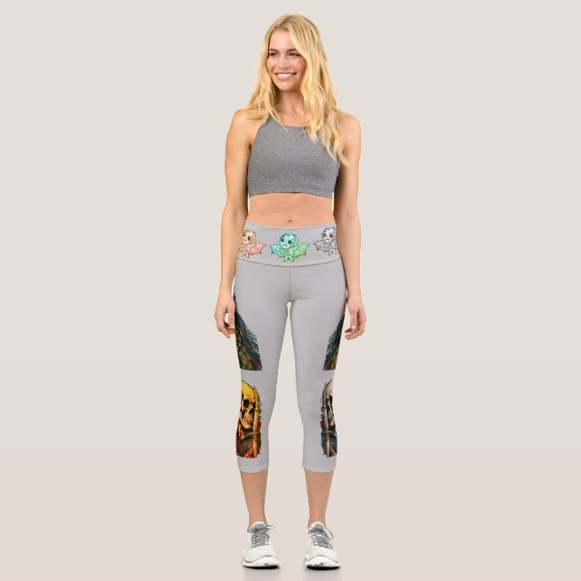 Memento Mori Capri Leggings (Front)