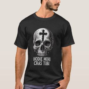 Memento Mori Catholic Crucifix Traditional Latin M T-Shirt