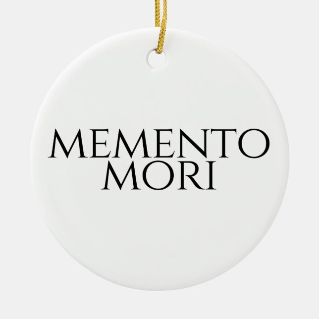 Memento Mori Ceramic Ornament (Front)