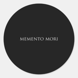 Memento Mori Classic Round Sticker
