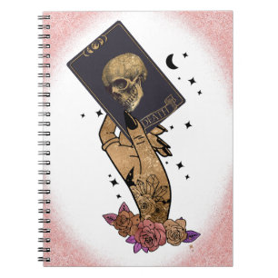 Memento Mori Death Tarot Card Notebook