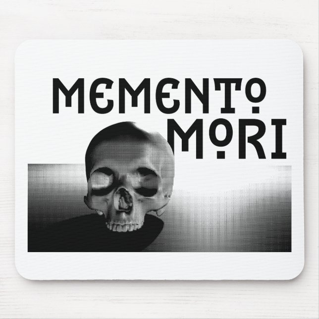 Memento Mori Design Mouse Pad (Front)