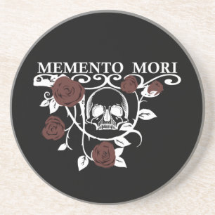memento mori flower coaster