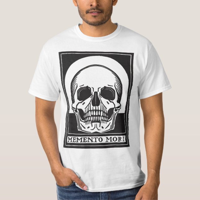 Memento Mori Human Skull Remember Death  T-Shirt (Front)