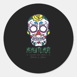 Memento Mori I To Die Remember Death Classic Round Sticker
