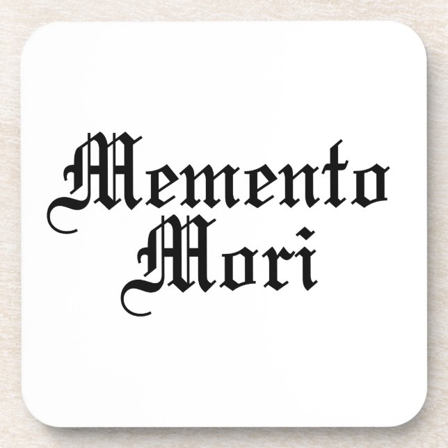 Memento Mori - Latin Phrase Coaster (Front)