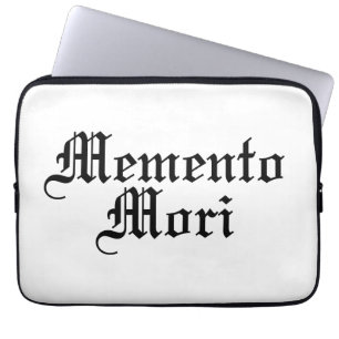 Memento Mori - Latin Phrase Laptop Sleeve