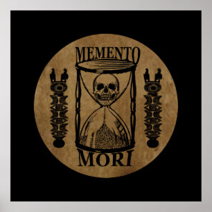 memento mori, latin phrase poster