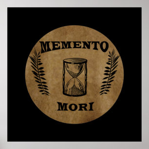 memento mori, latin phrase poster