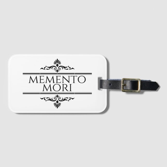 Memento Mori Luggage Tag (Front Horizontal)