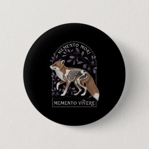 Memento Mori Memento Vivere _ Philosophy & Lat 6 Cm Round Badge
