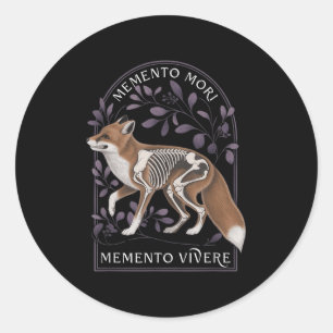 Memento Mori Memento Vivere _ Philosophy & Lat Classic Round Sticker
