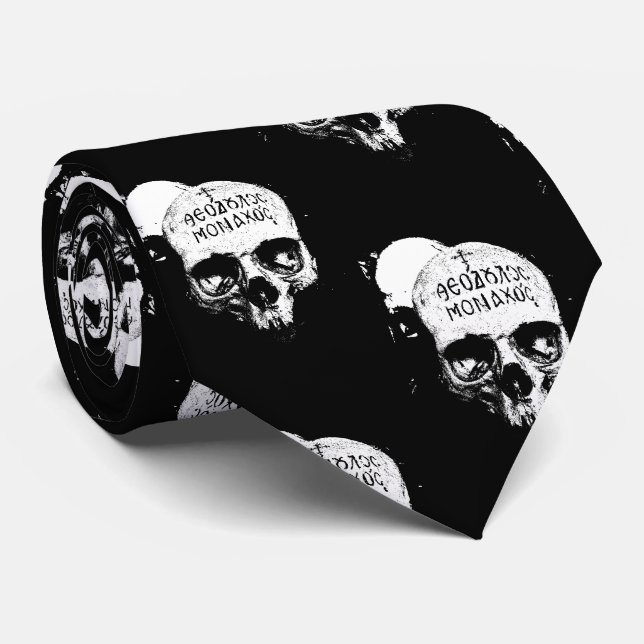 Memento Mori Neck Tie (Rolled)