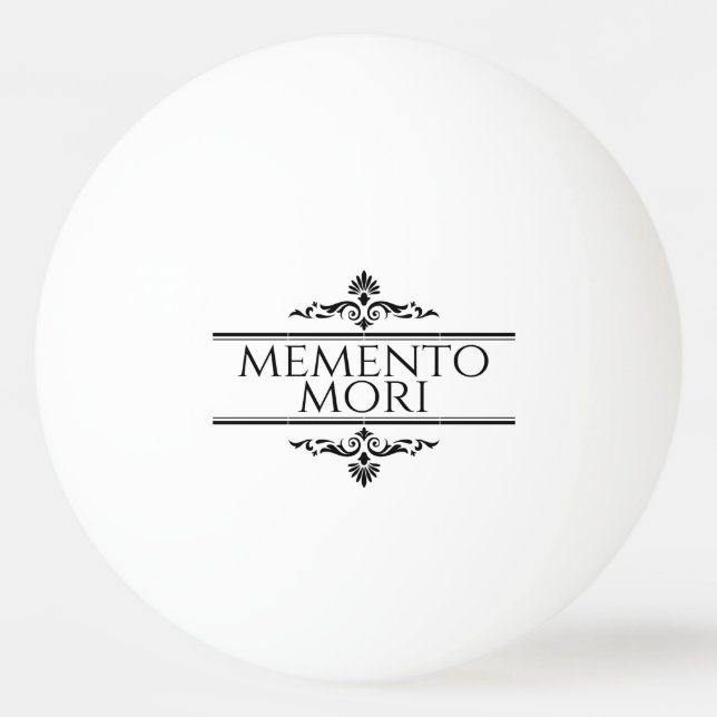 Memento Mori Ping Pong Ball (Front)
