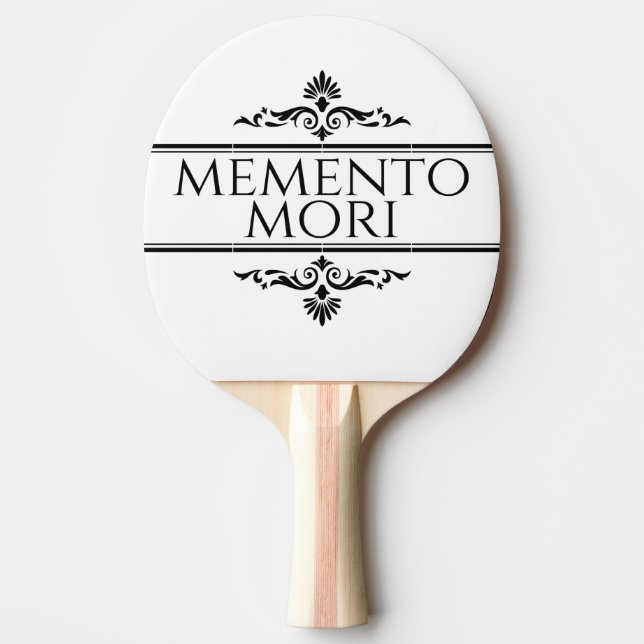 Memento Mori Ping Pong Paddle (Front)