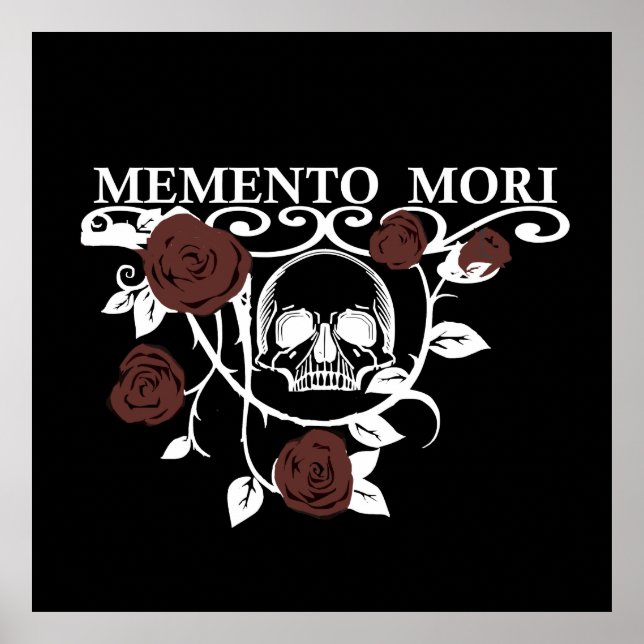 Memento mori red roses poster (Front)