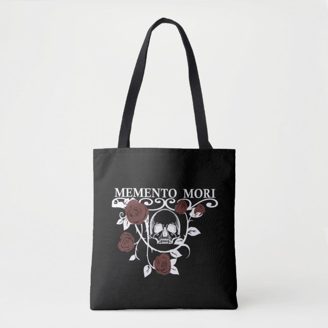 Memento mori red roses tote bag (Front)