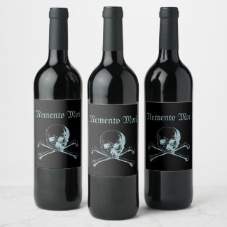 Memento Mori (Remember Death) Wine Label