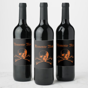 Memento Mori (Remember Death) Wine Label