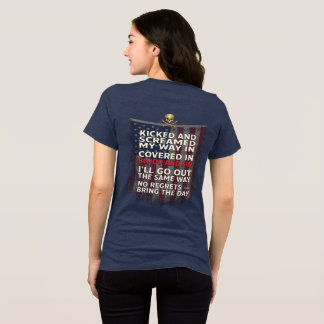 Memento Mori 🫡🪖 Remember You Must Die + US Flag Tri-Blend Shirt