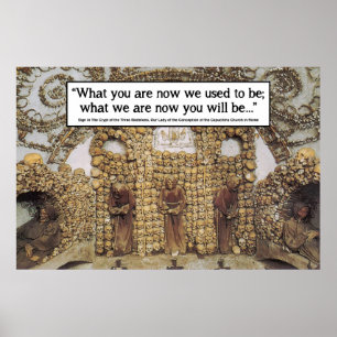Memento Mori - Rome Bone Church Poster