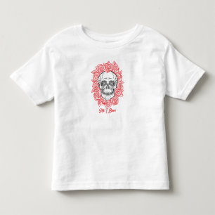 Memento Mori! Skull and Roses, Hand Drawn Toddler T-Shirt